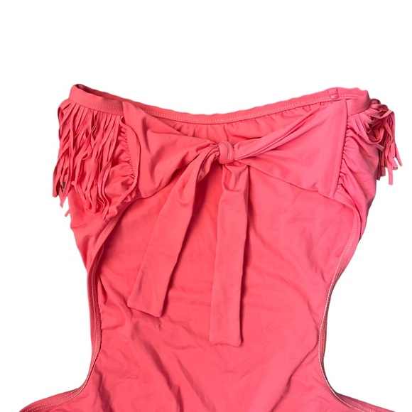 L*Space Free Love Fringe Cut Out One Piece Bathing Suit in Watermelon - Picture 11 of 11